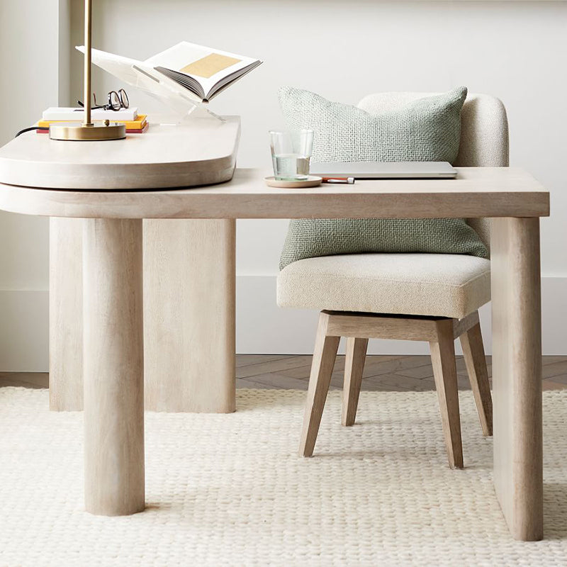 Scrivania da 29,25 pollici H Distano da scrittura contemporanea in legno massiccio