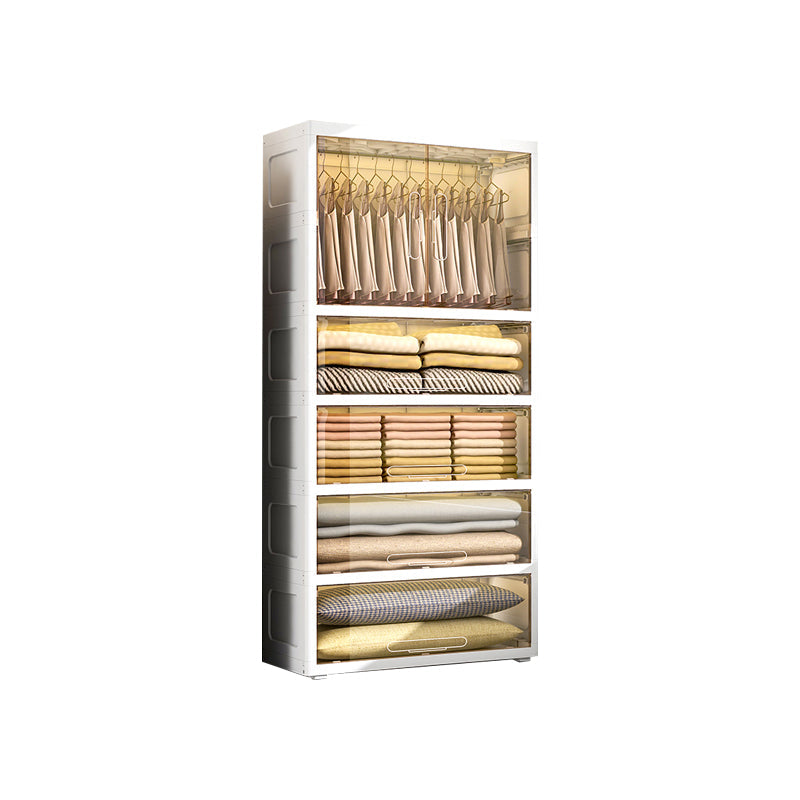 Hinged Wardrobe Cabinet Contemporary Plastic Wardrobe Closet
