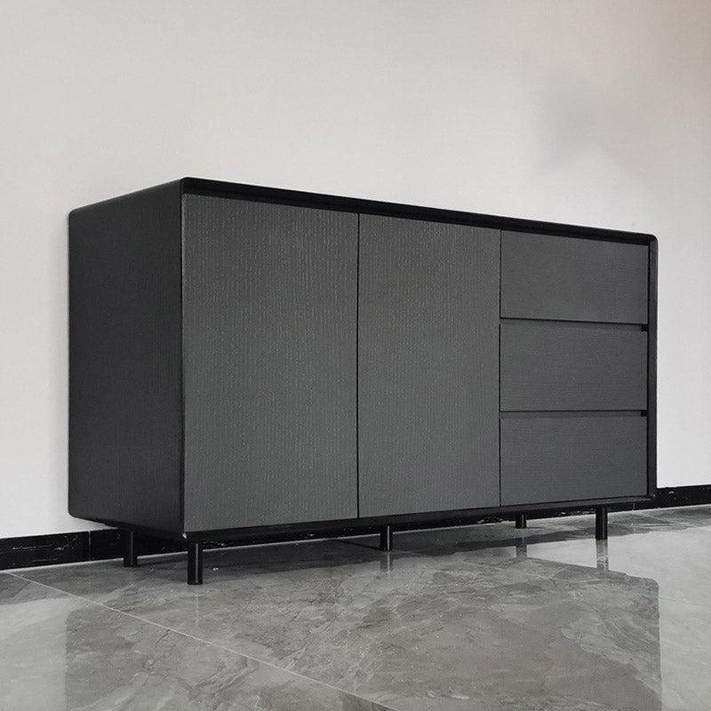 Tavolo da buffet in legno Scheda laterale in stile contemporaneo con armadi e cassetti