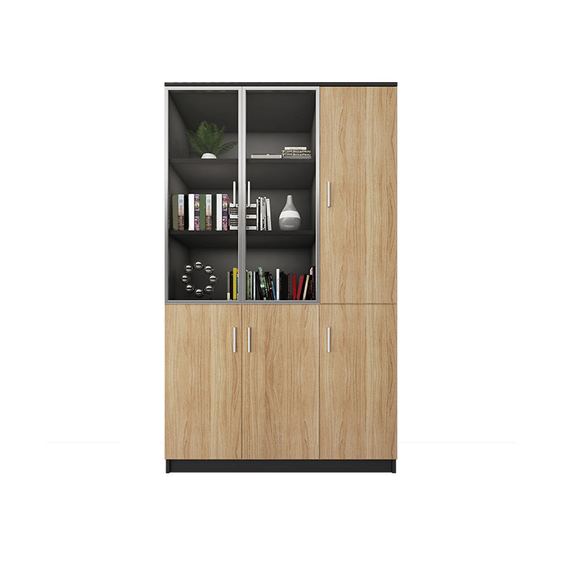 Traditioneller Aktenschrank Holzvertikatkabinett mit Regalen für Büro