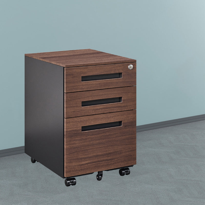 Contemporary File Cabinets Steel Frame File Pedestal with Key Lock for Office