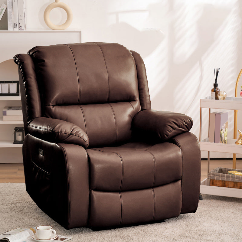 Swivel Glider Recliner stoel echte lederen standaard recliner