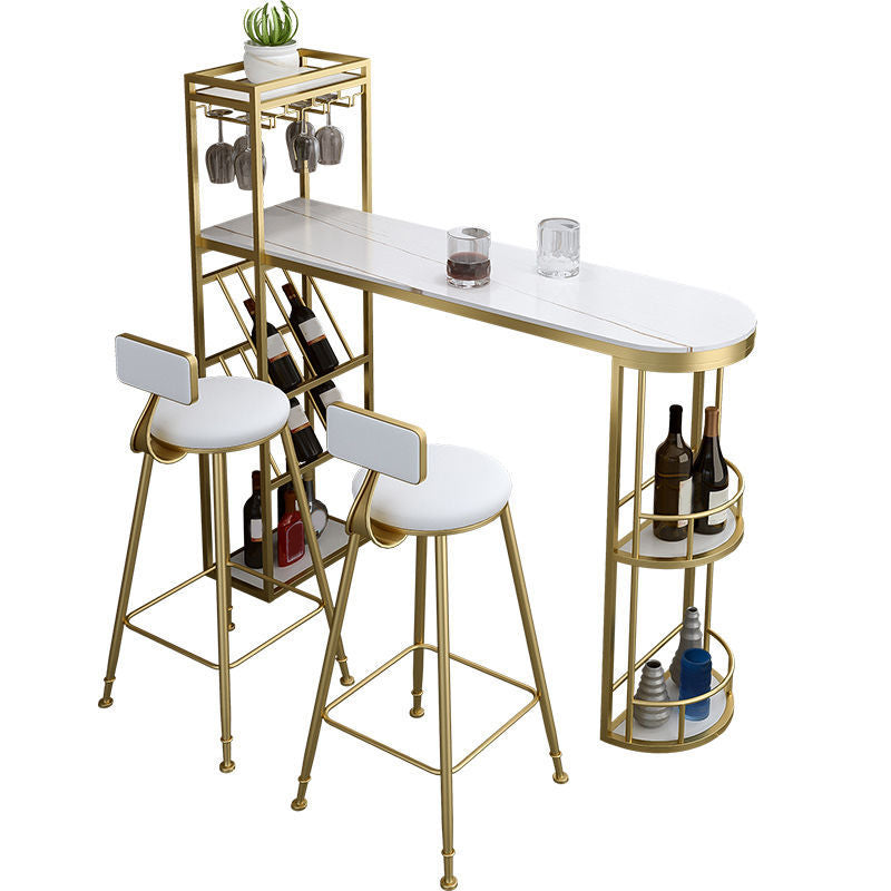 Glam Style Wood 1/2/3 pezzi tavolo da bar set tavolo da barre per la casa