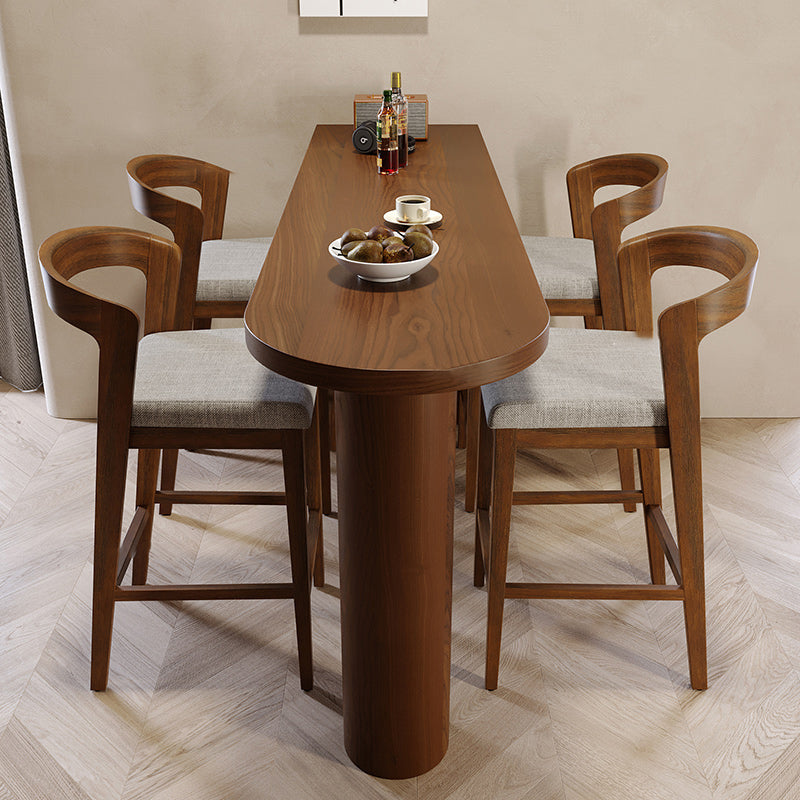 Industriel 1/4/5 Pièces Tableau de bar Tableau de comptoir en bois de pin avec tabourets hauts