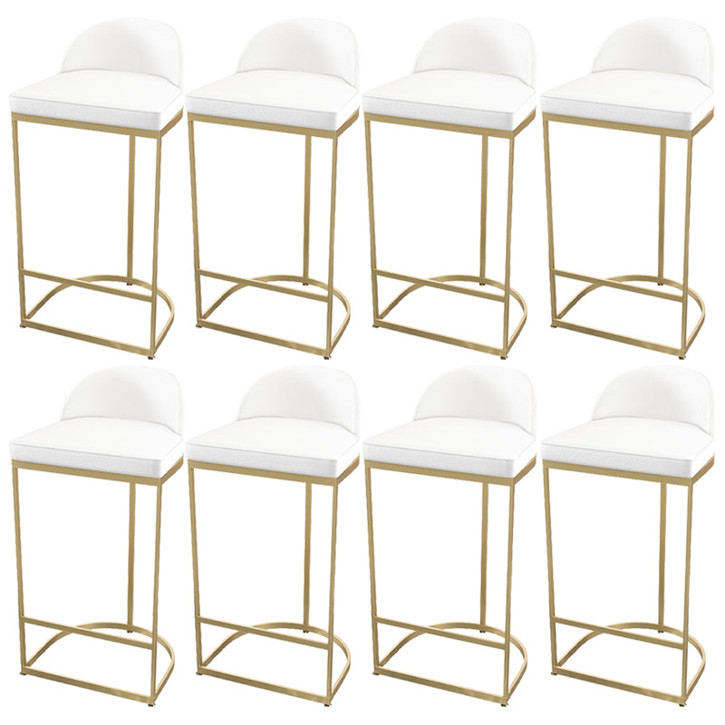 Tabourets à restauration à seau glamour tabourets de bar à dos basse sans repose-pied