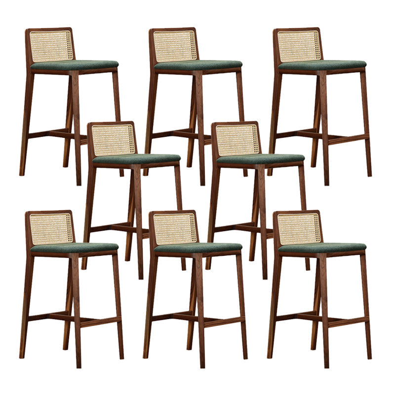 Brown Ash Wood Bar & Counter Stools Industrial Indoor Stools