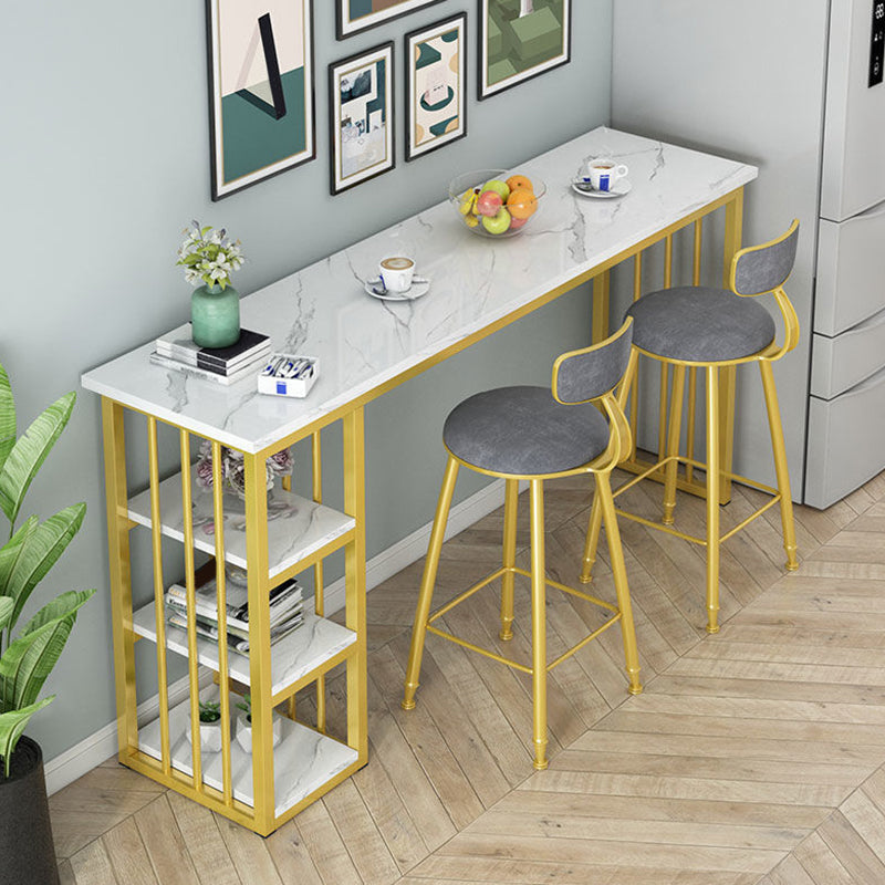 Moderner Stil Bistro Bar Tisch Rechteck Wein Rack Bar Tisch für Wohnzimmer