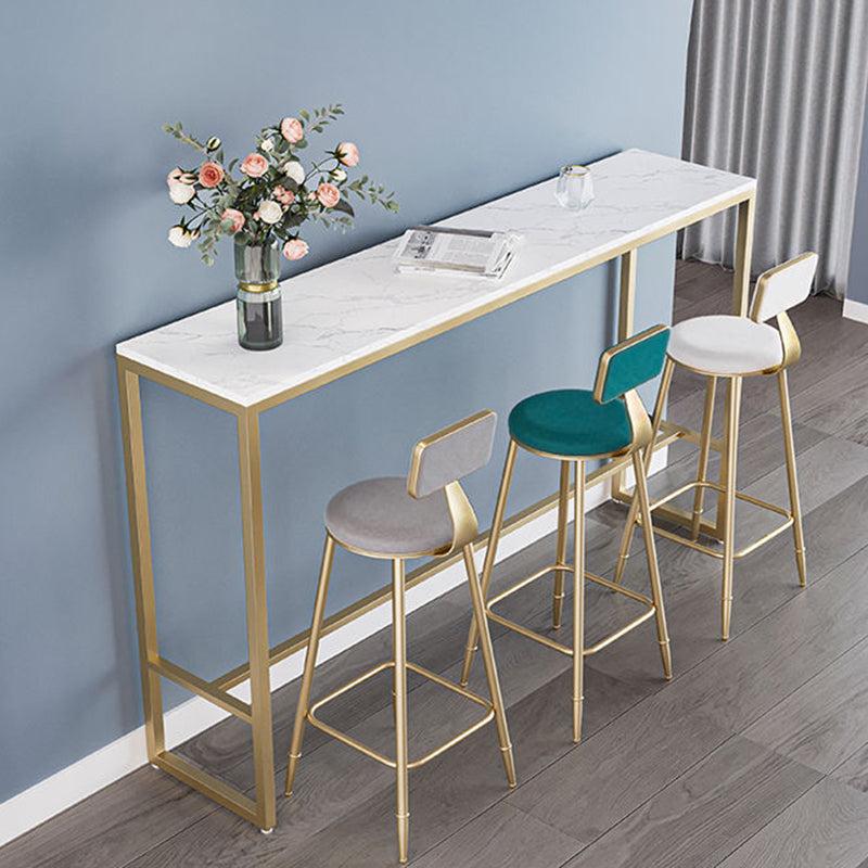 Mesa moderna de la mesa del bar de bistro bistro rectangle de la barra de caballete para el comedor