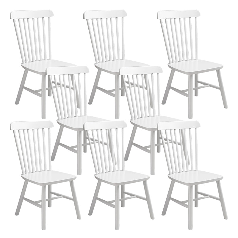 Wood Side Dining Chairs 18.5" Wide Wishbone Armless Chair Set White 8 Piece Set Clearhalo 'Dining Chairs' 'Dining Tables & Seating' 'dining_chair' 'furn' 'furn_dining_chair' 'Furniture' 'Kitchen & Dining Furniture' 6749229