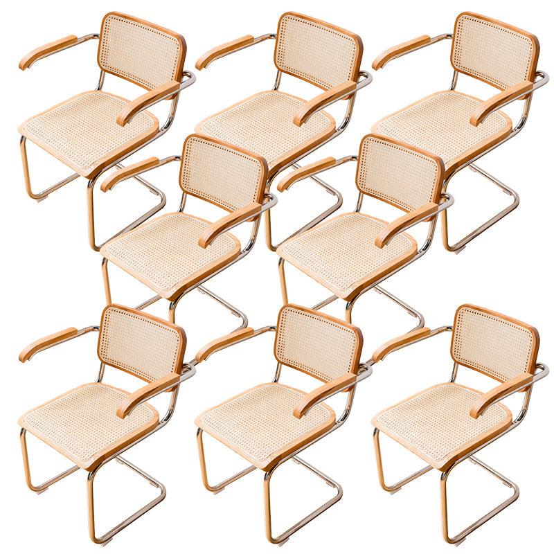 モダンなスタイルの椅子メタルオープンバックダイニングルームキッチンの椅子