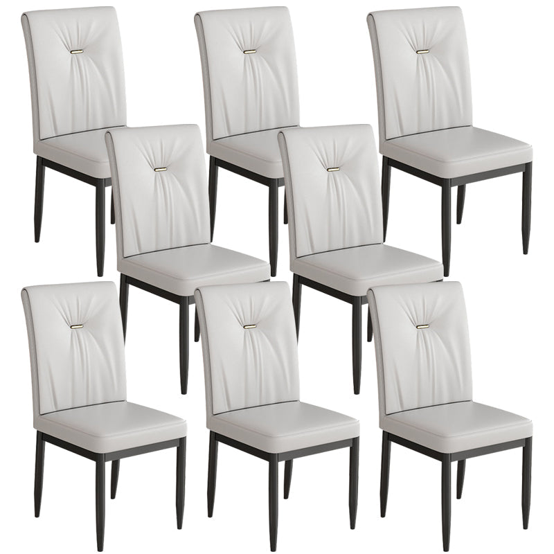 Leder Essstuhl gepolsterte Haus für Haus armlosen Seitenstuhl gepolstert