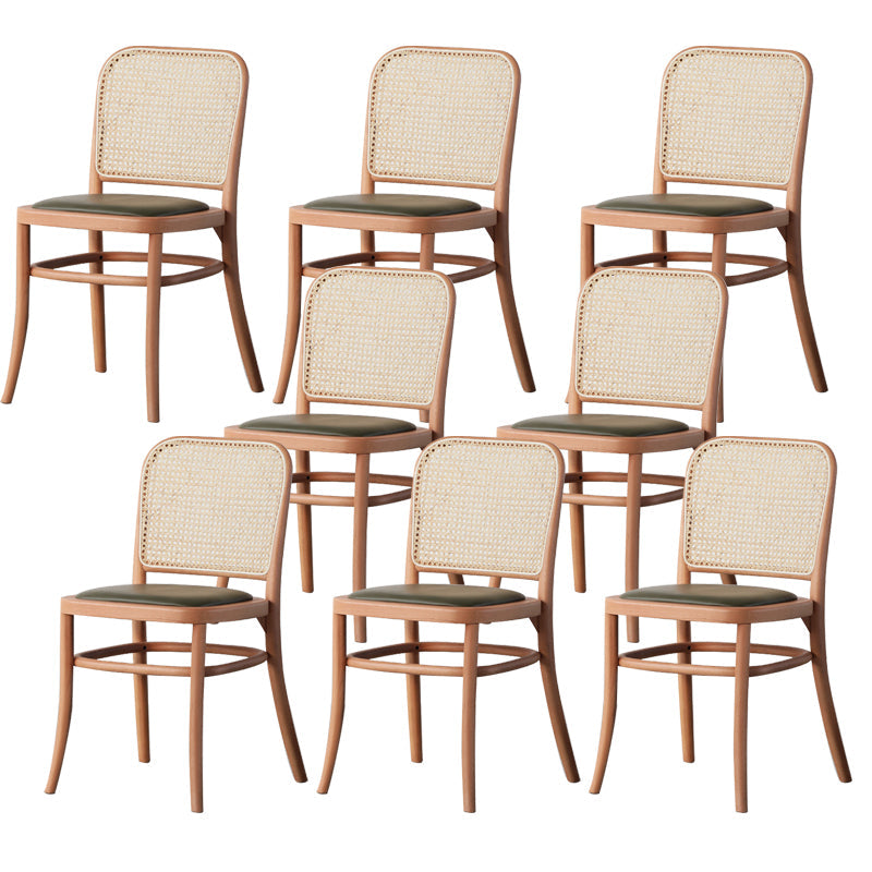 ウッドモダンパティオサイドチェアオープンバックダイニングサイドチェアホーム用