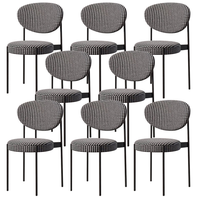 Metaal industriële stijl zijstoel 16 "Wide Open Back Dining zijstoel