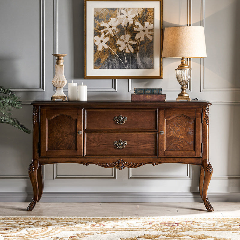 Tavolo da console in legno moderno di metà secolo Tavolo da divano console per Hall