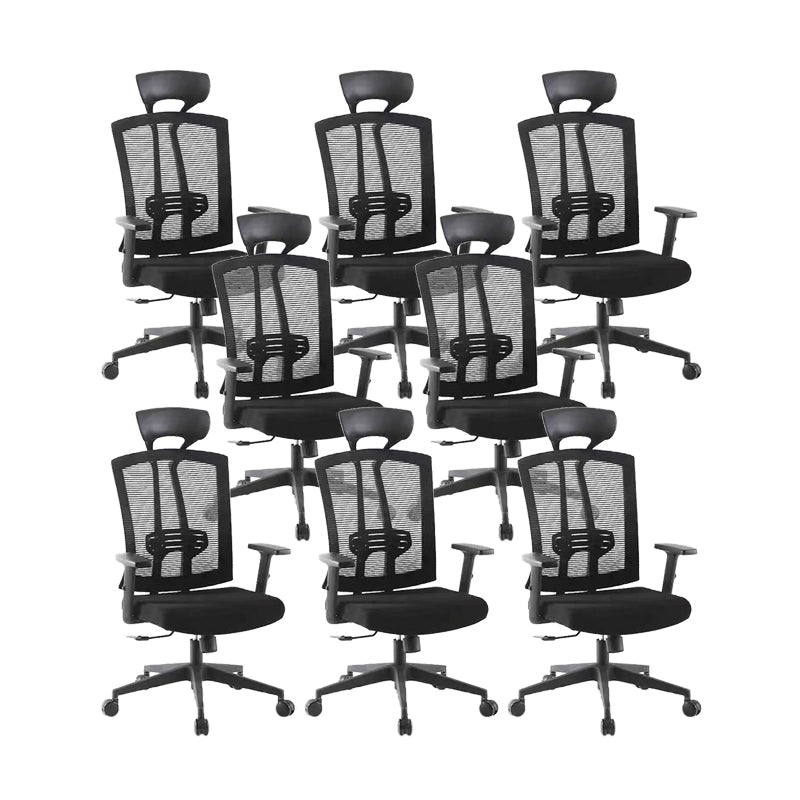 Chaise de bras de hauteur de siège réglable chaise de bureau en métal contemporain