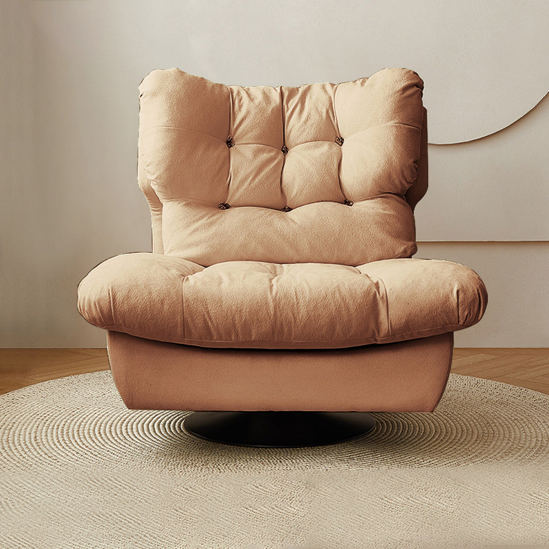 Fauteuil contemporain en cuir en cuir en cuir solide