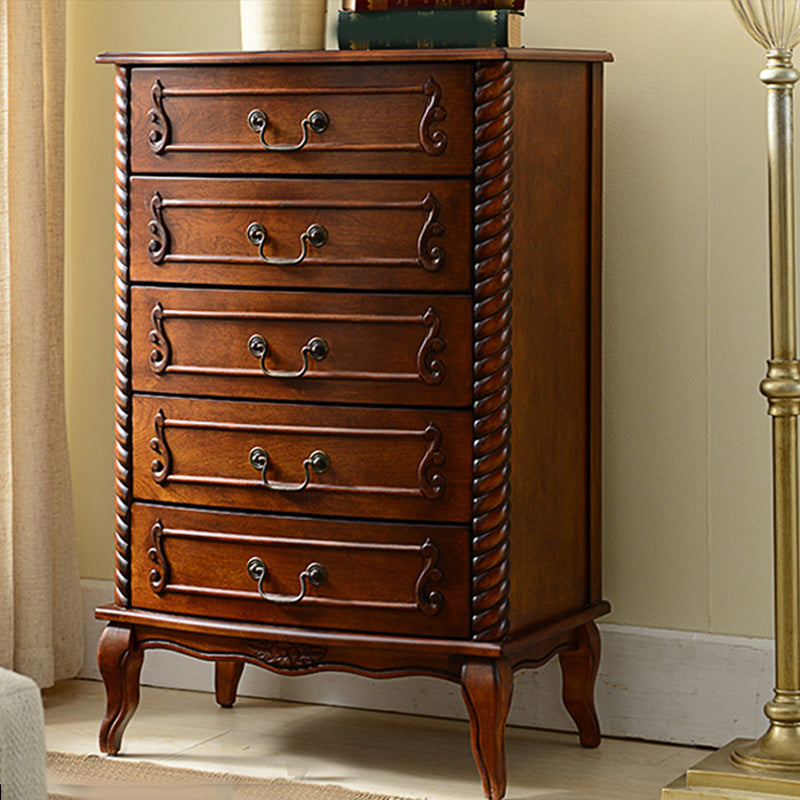 Mid-Century Modern Rectangle Chest/Cabinet with Drawers in Rubberwood 5 Clearhalo 'Cabinets & Chests' 'cabinets_chests' 'furn' 'furn_cabinets_chests' 'Furniture' 'Living Room Furniture' 6761252