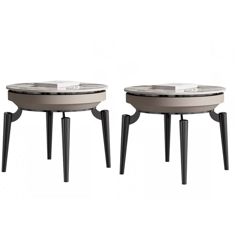Table d'appoint en métal luxueuse Pierre 4 jambes SOFFA