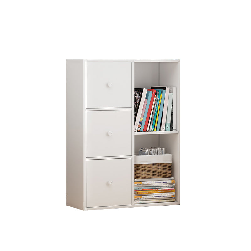 Modern Rectangle Chest Bar Pulls Storage Cabinet with Drawer 19.7"L x 9.8"W x 31.5"H White Clearhalo 'Cabinets & Chests' 'cabinets_chests' 'furn' 'furn_cabinets_chests' 'Furniture' 'Living Room Furniture' 6762342
