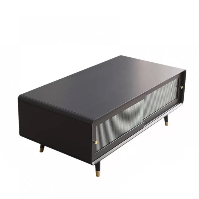 Solid Wood Rectangle Cocktail Table Modern No Distressing Single Coffee Table Grey Clearhalo 'Coffee & Accent Tables' 'Coffee Tables' 'coffee_tables' 'furn' 'furn_coffee_tables' 'Furniture' 'Living Room Furniture' 6765097