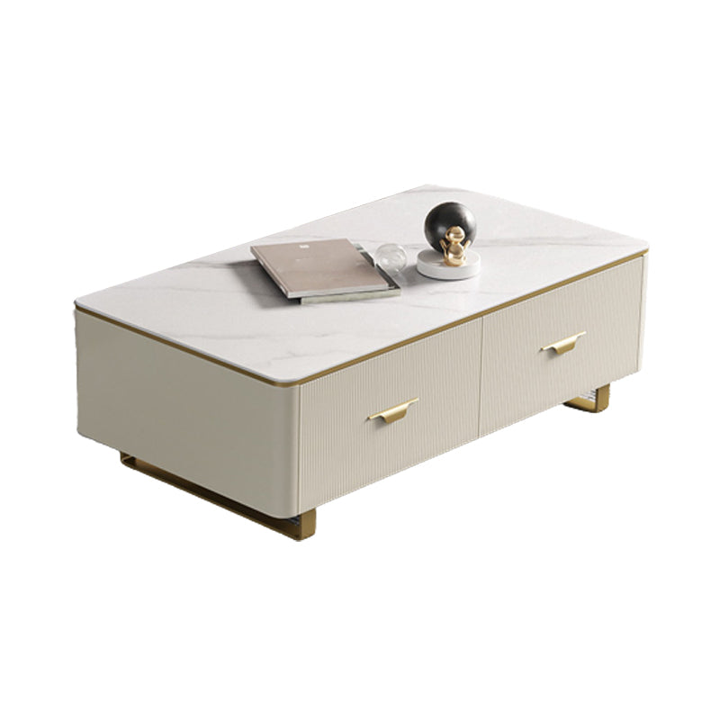 No Distressing Rectangle Cocktail Table Slate Single Coffee Table