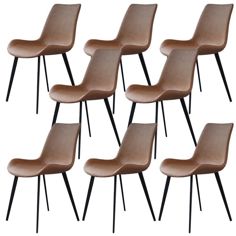 Chaise latéral contemporaine en métal Solide salle à manger chaise pour la brasserie