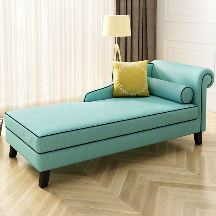 Chaise tapizado de estilo moderno para salón, sillón con brazos redondos
