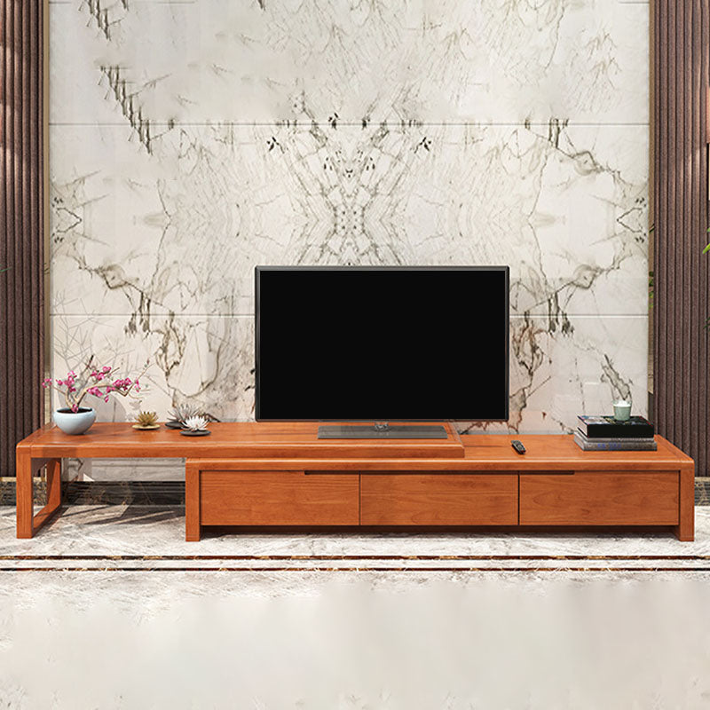 Traditional TV Media Console Solid Wood TV Console with 3 Drawers Medium Wood Clearhalo 'furn' 'furn_tv_stands_entertainment_centers' 'Furniture' 'Living Room Furniture' 'TV Stands & Entertainment Centers' 'TV Stands & Media Storage Furniture' 'tv_stands_entertainment_centers' 6785325