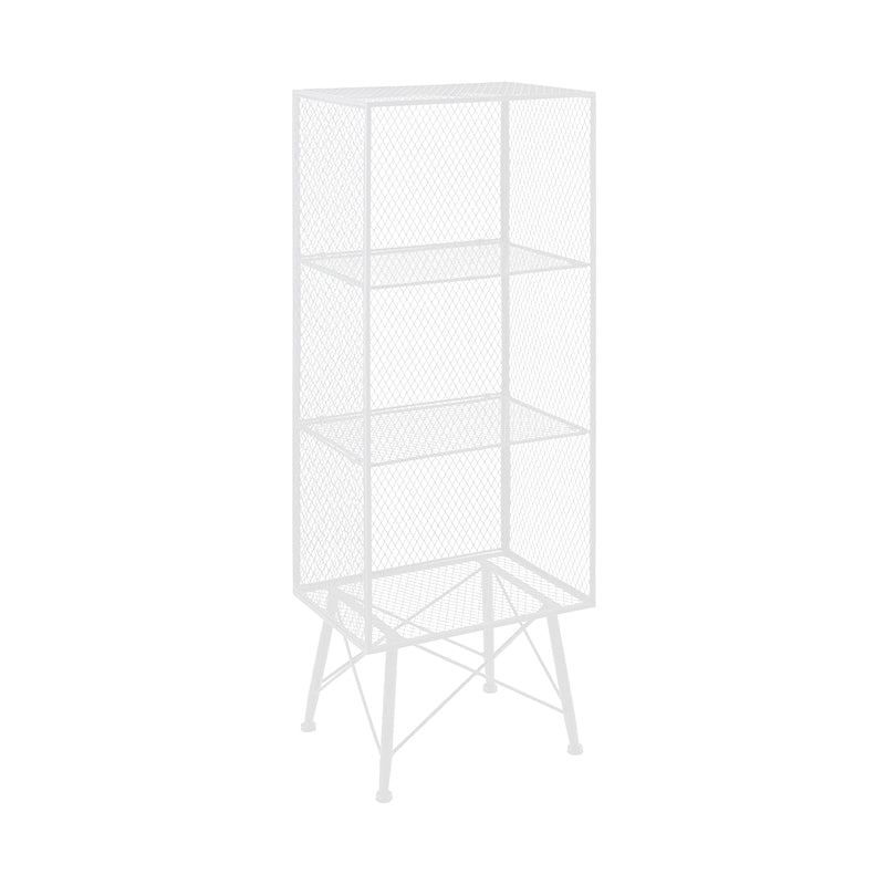 Metal Closed Back Standard Bookshelf Modern Shelves Included Bookcase
