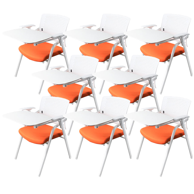 Eigentijdse conferentiestoel metalen framebureau stoel met arm