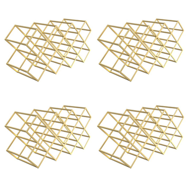 Moderno portabottiglie da tavolo portabottiglie in metallo per soggiorno