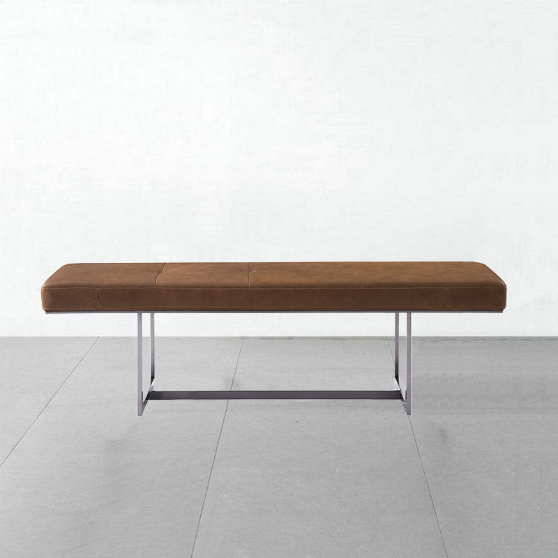 15.6" W Industrial Entryway Bench Rectangle Seating Bench with Upholstered 63"L x 16"W x 16.5"H Clearhalo 'Benches' 'Chairs & Seating' 'furn' 'furn_benches' 'Furniture' 'Living Room Furniture' 6807096