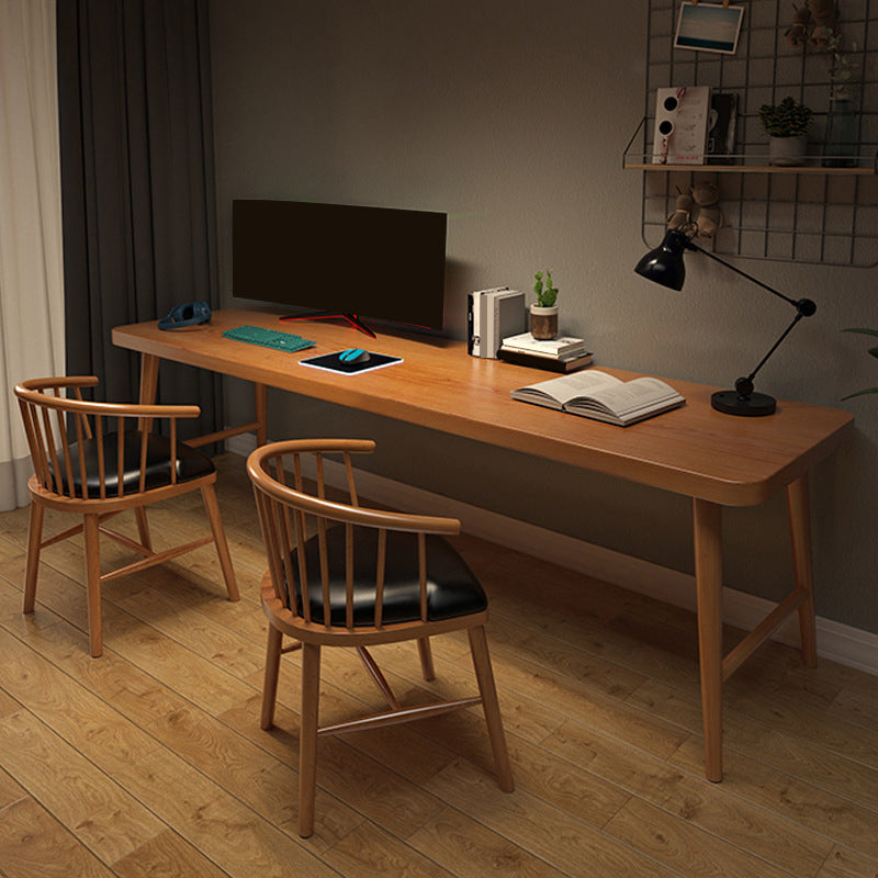 Zeitgenössischer gebogener Büroschreibtisch fester Holzschreiberschreiber für Büro