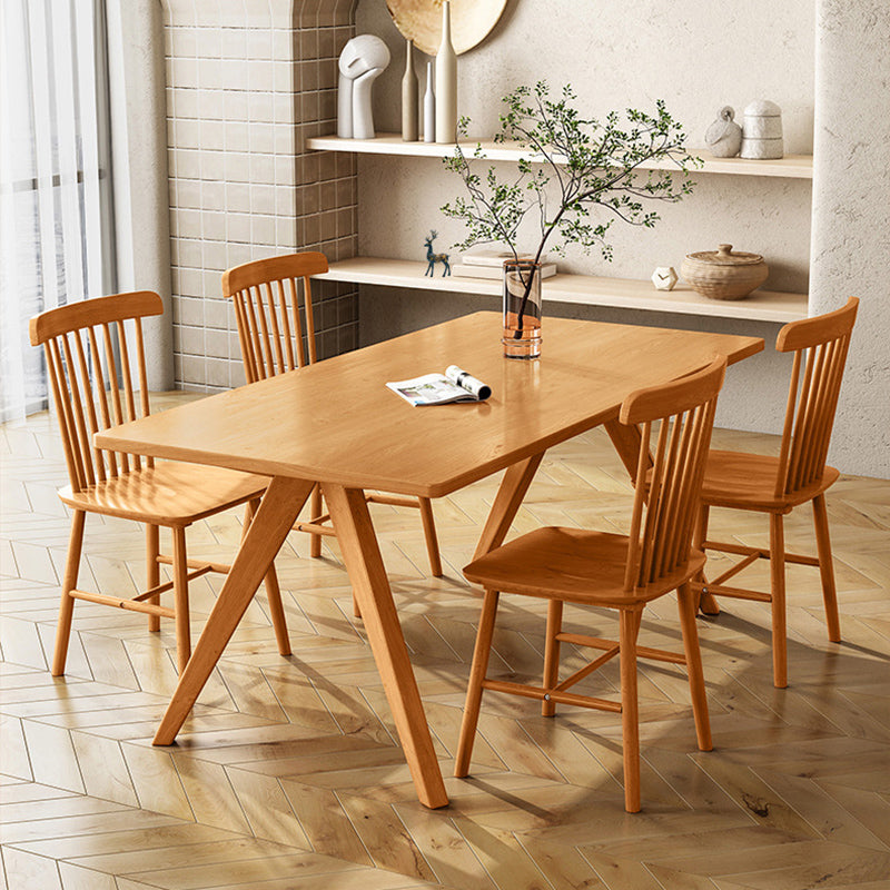 Moderna 1/4/5 Piezas Juego de comedor Pino Mesa de comedor de madera para comedor