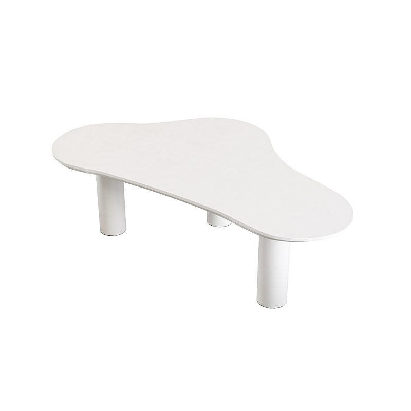 Contemporary Stone Geometric Coffee Table 3 Legs Coffee Cocktail Table