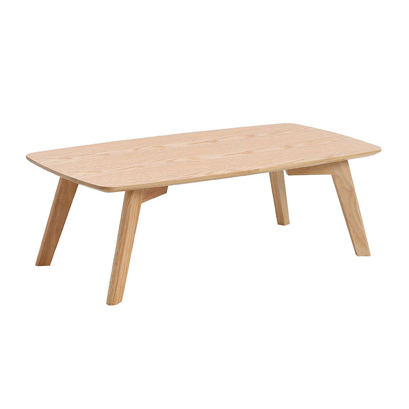 11"H Contemporary Coffee Table Solid Wood Coffee Cocktail Table