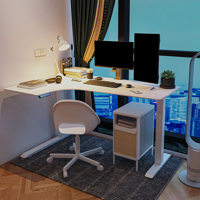 Zeitgenössischer künstlicher Holz Office-Schreibtisch L-Shape-Schreibtisch für Schlafzimmer