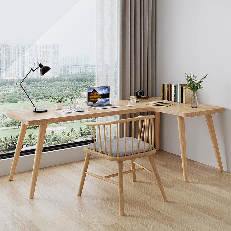 Modern Solid Wood Writing Desk L-Shape Office Desk for Office 70.9"L x 39.4"W x 29.5"H Right Hand Return Clearhalo 'furn' 'furn_office_desk' 'Furniture' 'Office Desks' 'Office Furniture' 'office_desk' 6817775