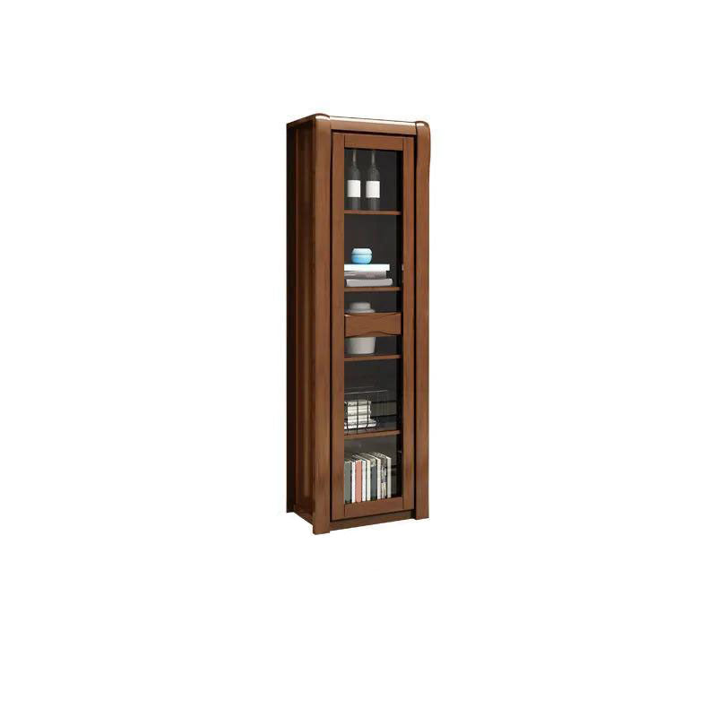 Armoire de rangement en bois en caoutchouc traditionnel pour le salon