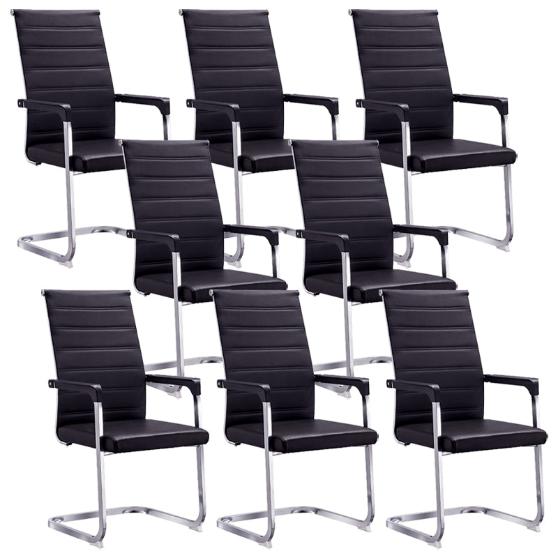 Silla de escritorio de malla ergonómica silla de oficina de metal contemporánea con brazo