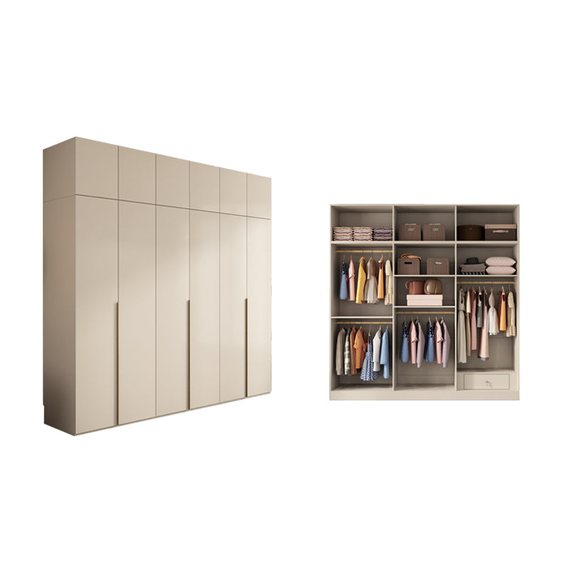 Holzgarderobe Armoire mit Regalen moderner Kleiderschrankschrank