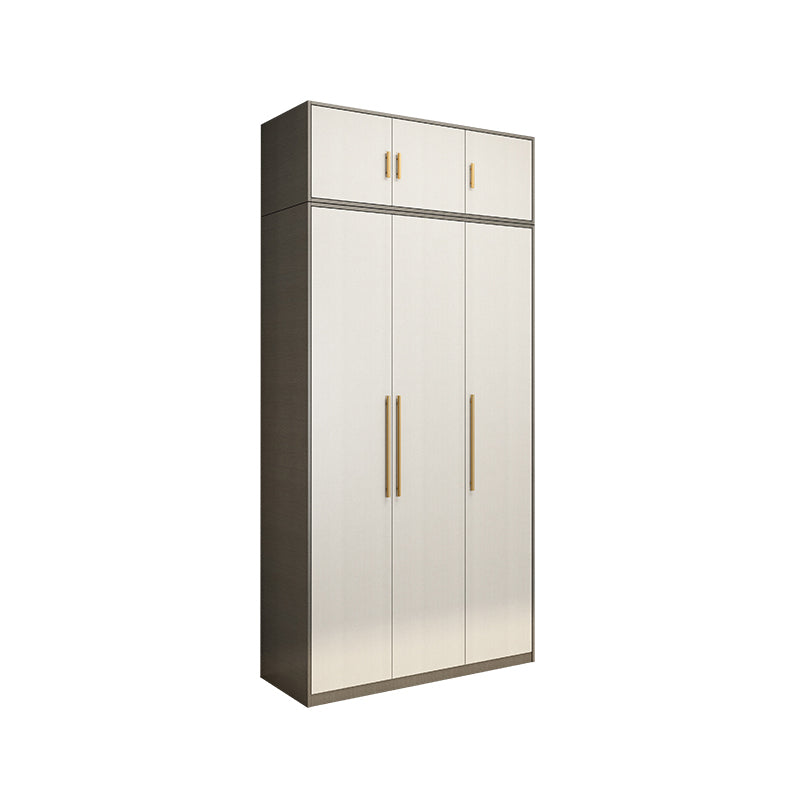 Hinged Wardrobe Armoire Modern Engineered Wood Storage Cabinet