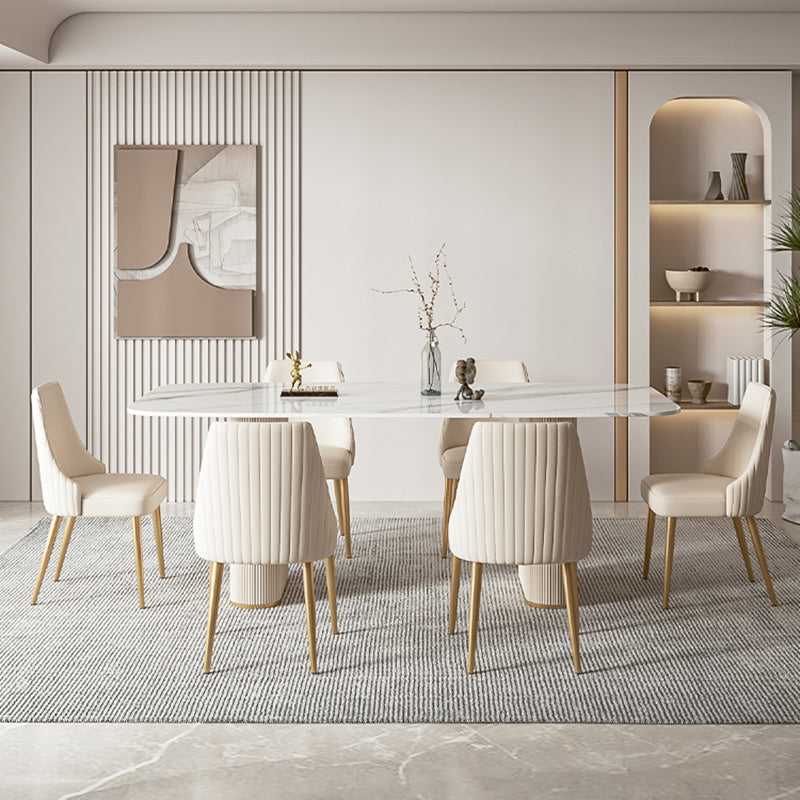 1/4/5/7 Pièces Ensemble de restauration meubles pour salle à manger en pierre pour salle à manger