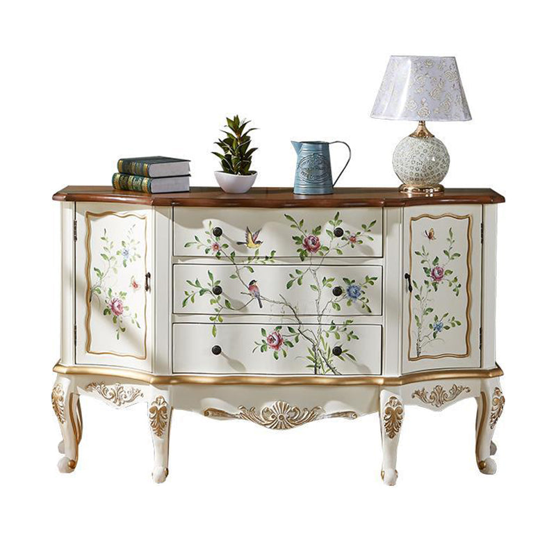 American Traditional Double Dresser Wood Storage Chest with Drawers for Bedroom