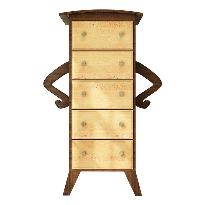 Cassa di lingerie tradizionale americana Cassa di stoccaggio in legno massiccio per camera da letto
