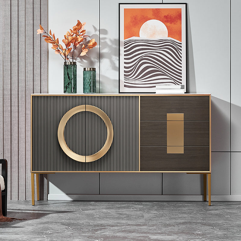 Classico combo glam combo comò per il petto di stoccaggio in quercia per camera da letto