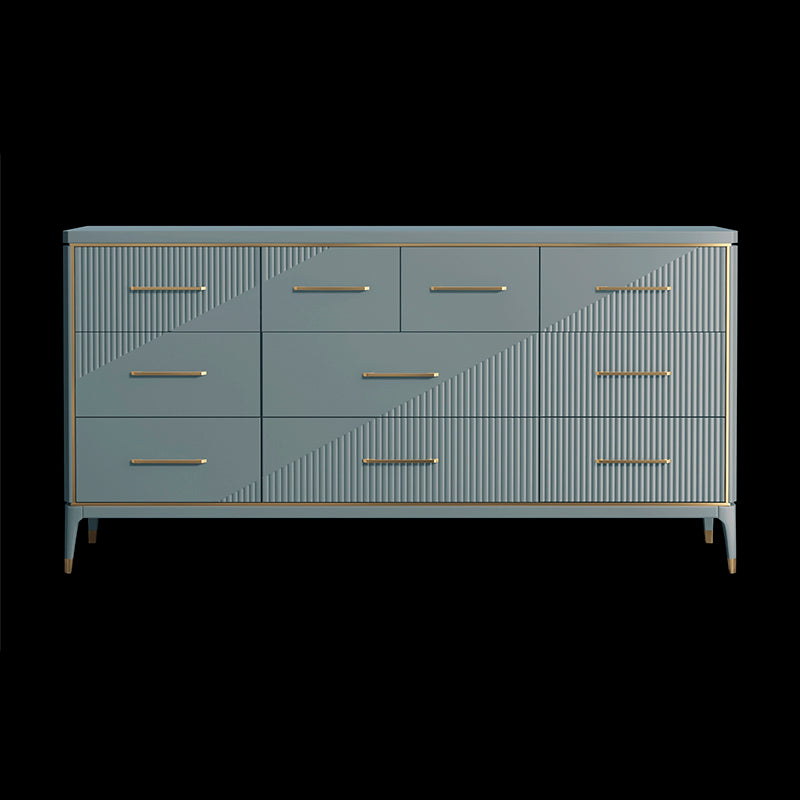 Klassische Glam -Doppel -Kommode Birch Storage Chest mit Schubladen für Schlafzimmer