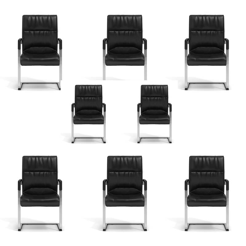 Eigentijdse vaste wapenstoelleren bureaustoelstoel voor kantoor