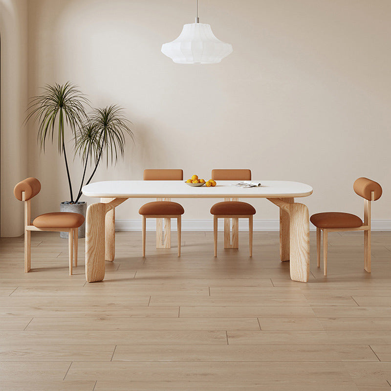 Moderna 1/2/3/4/5 Piezas Juego de comedor Rectangular Mesa de comedor de piedra para comedor