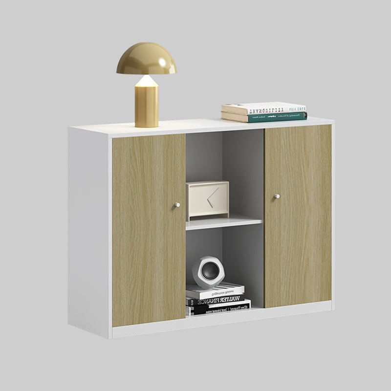 Moderner Aktenschrank Kontrastfeld Holzdateischrank für Home Office